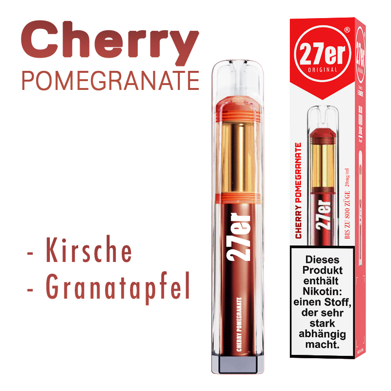 Venookah 27er Vape - Cherry Pomegranate