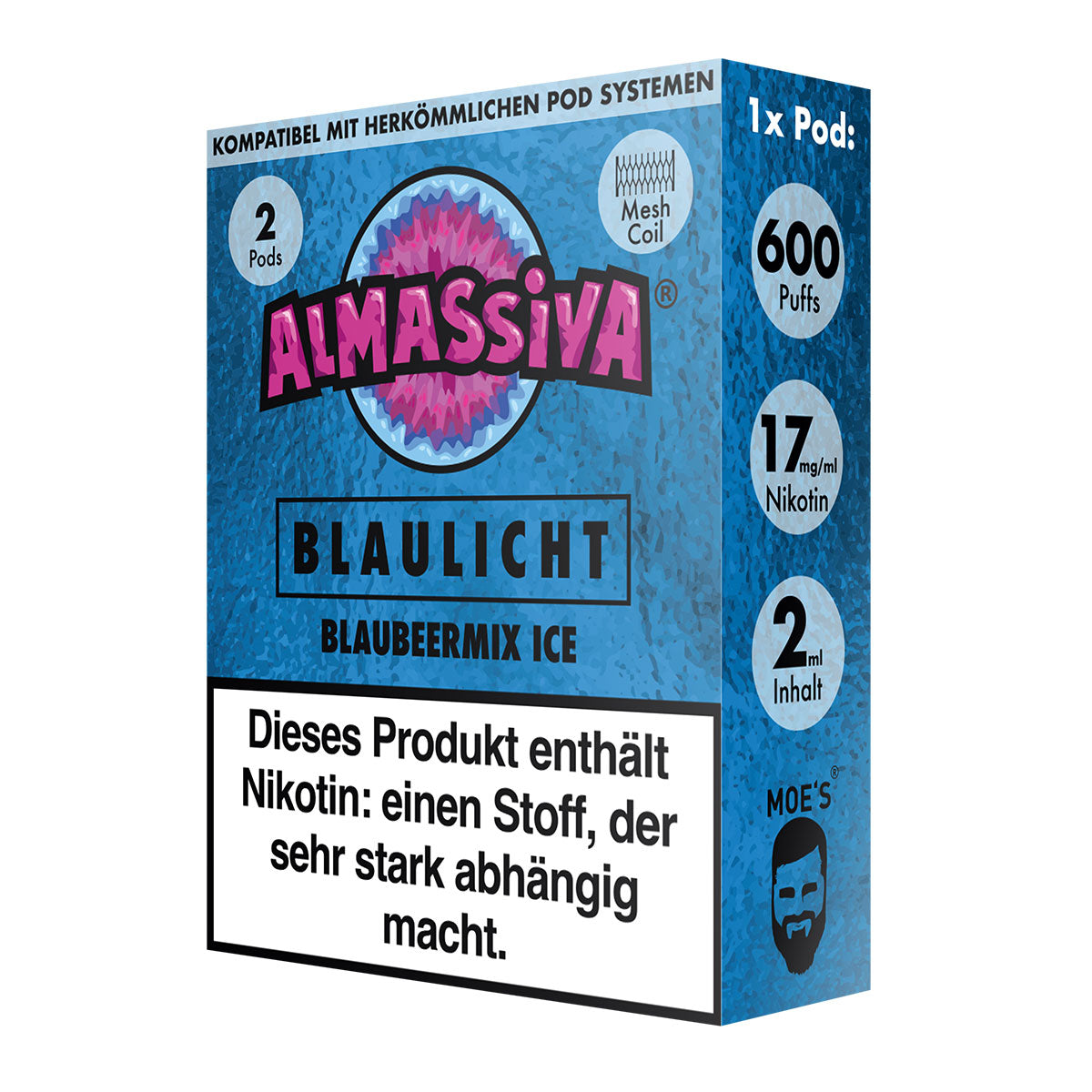 Al Massiva Pod - Blaulicht - 2er Pack