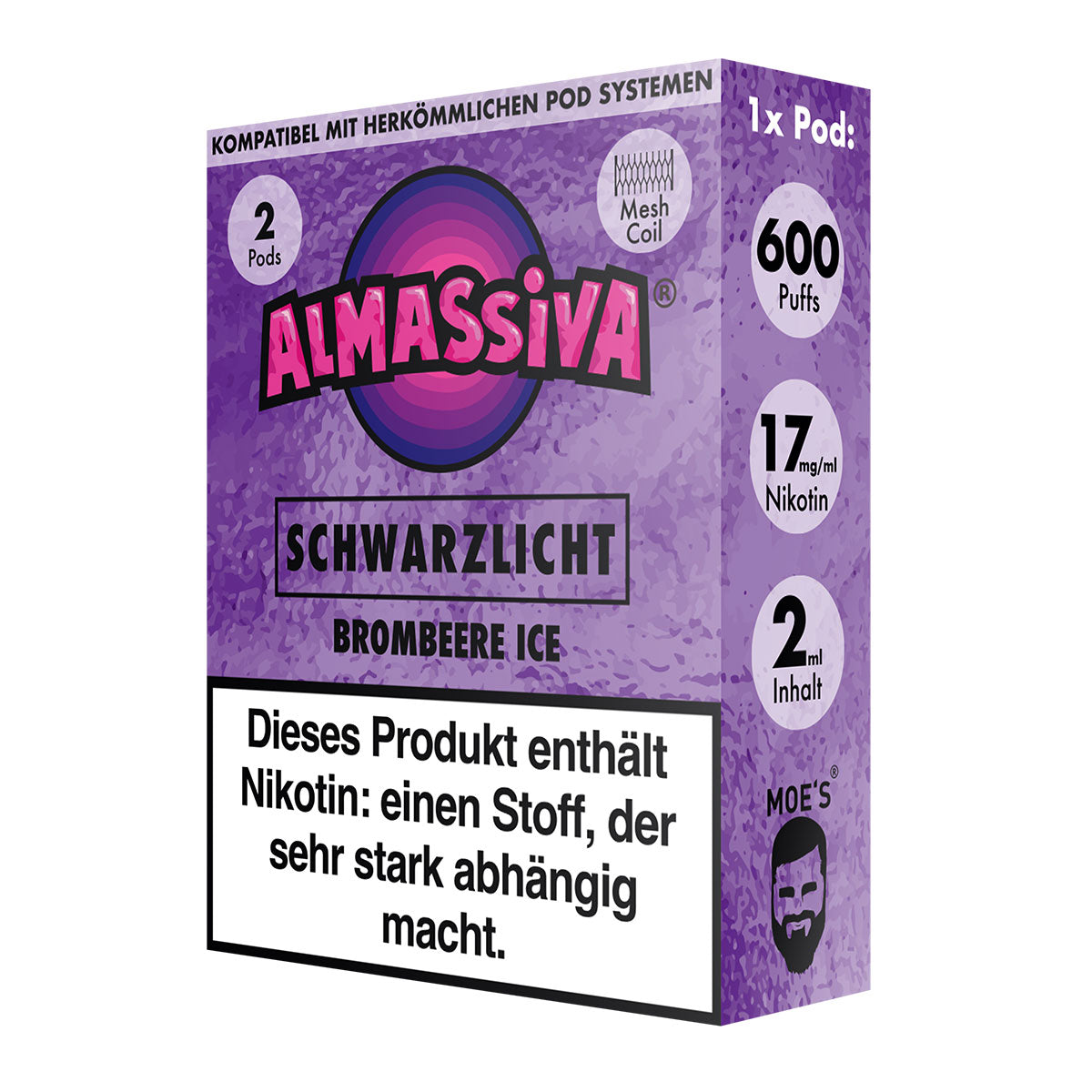 Al Massiva Pod - Schwarzlicht - 2er Pack