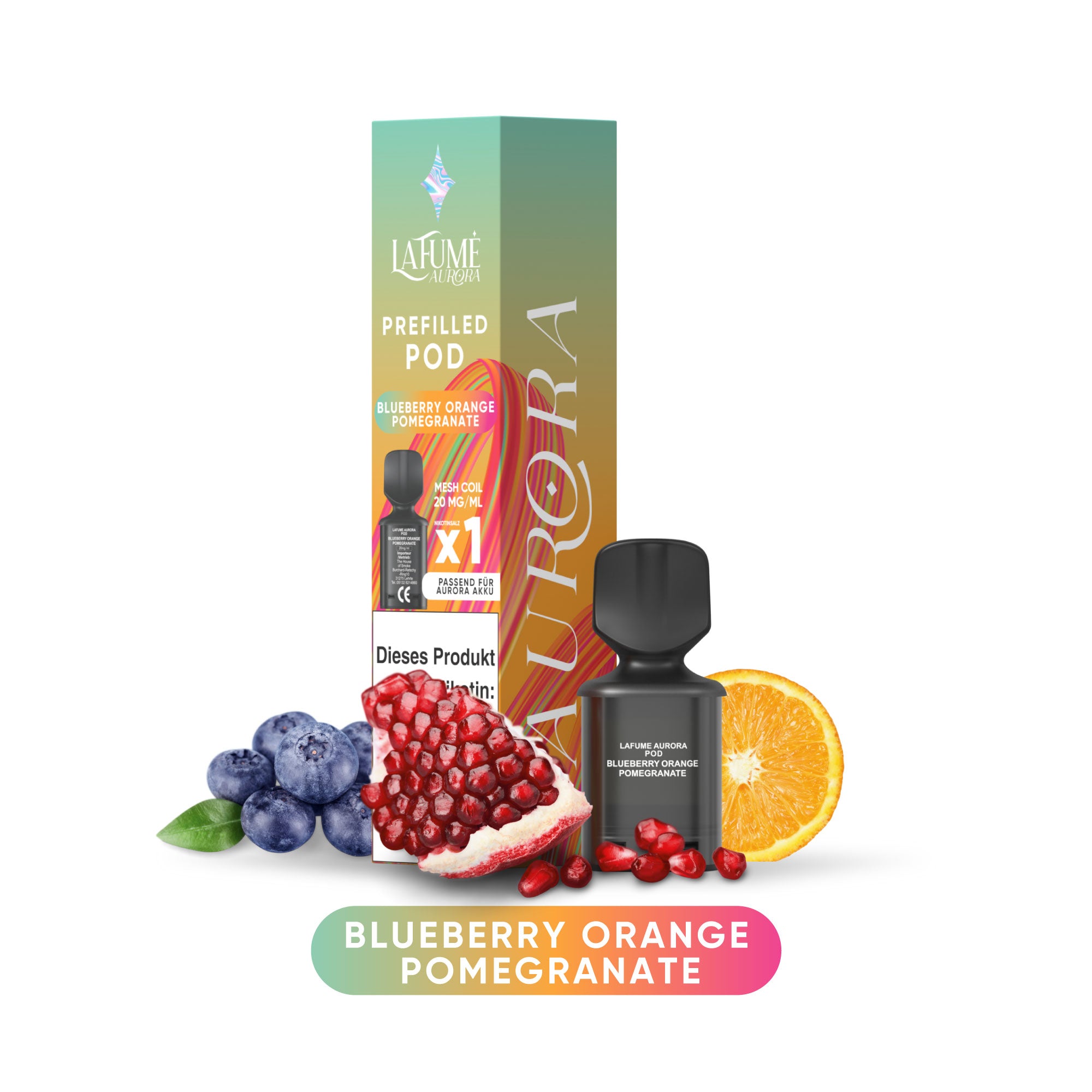 La Fume Aurora Pod - Blueberry Orange Pomegranate