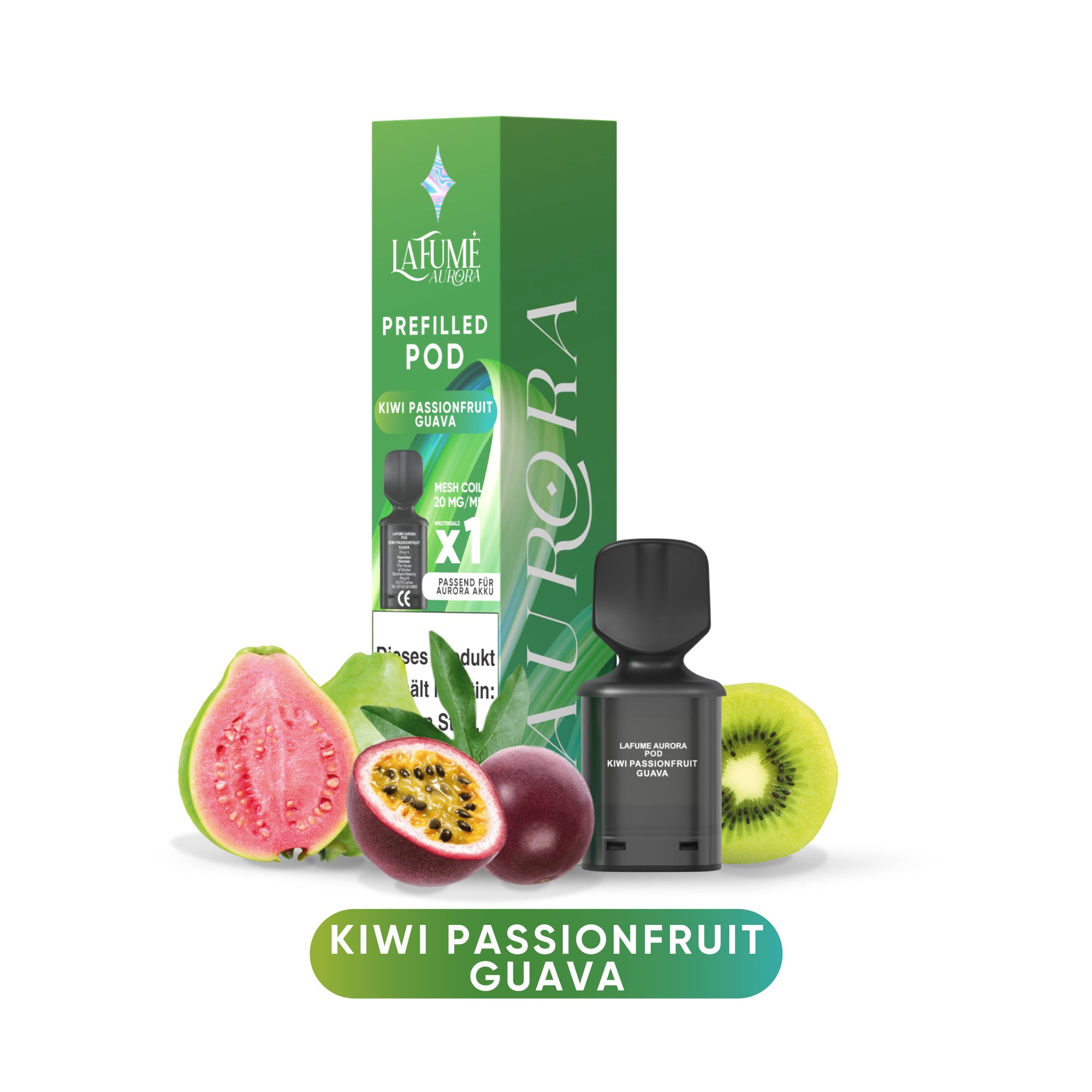 La Fume Aurora Pod - Kiwi Passionfruit Guava