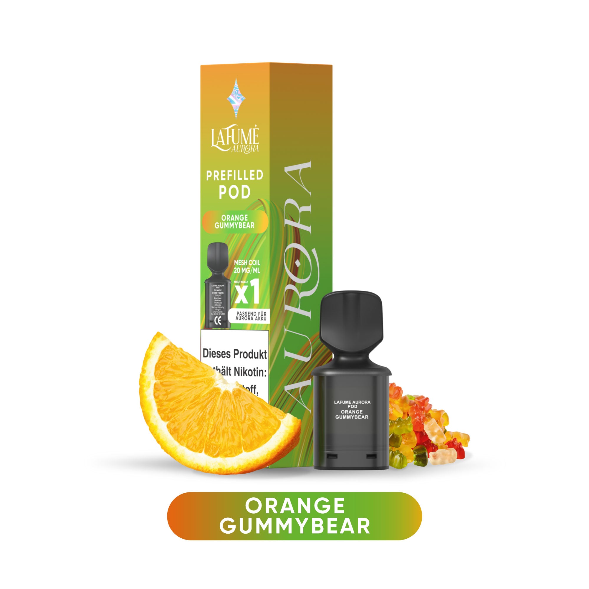 La Fume Aurora Pod - Orange Gummybear