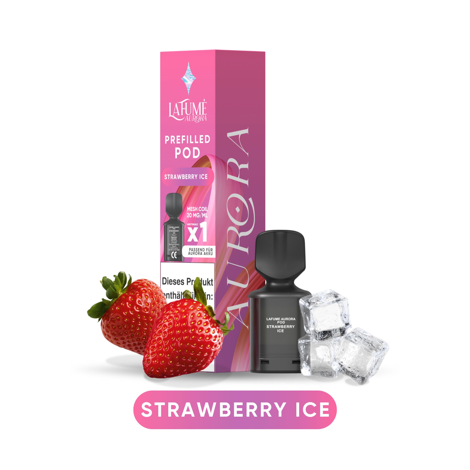 La Fume Aurora Pod - Strawberry Ice