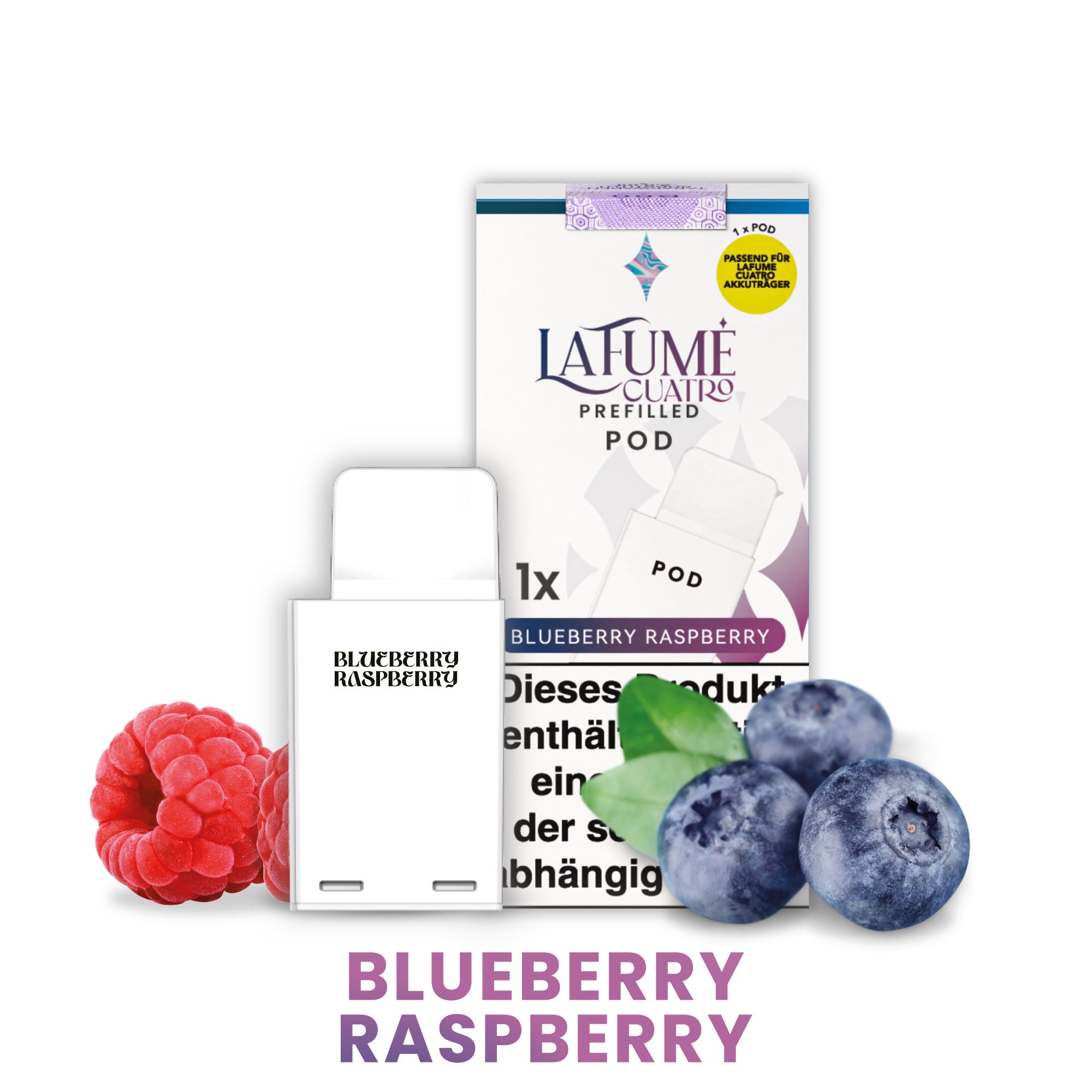 La Fume Cuatro Pod - Blueberry Raspberry