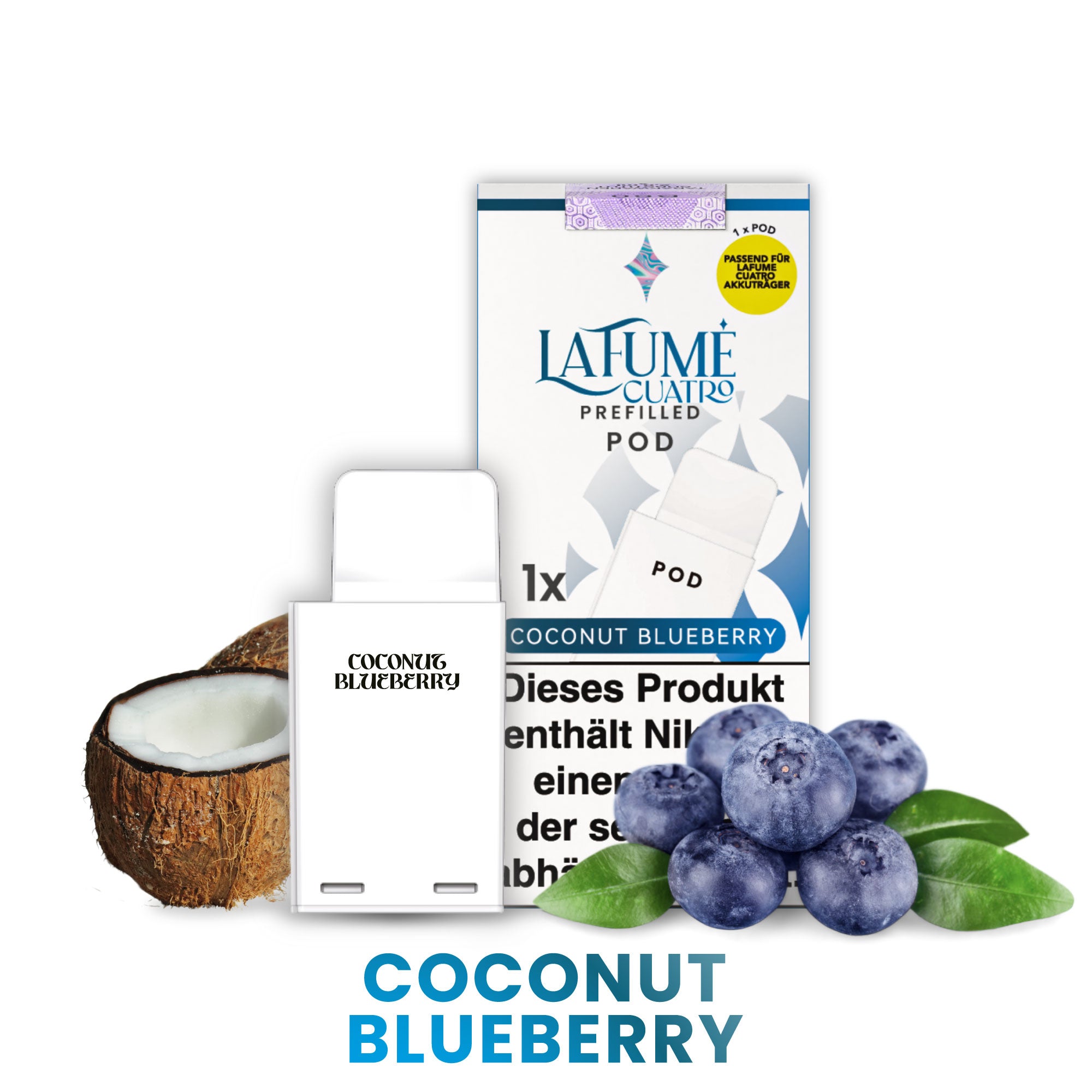 La Fume Cuatro Pod - Coconut Blueberry