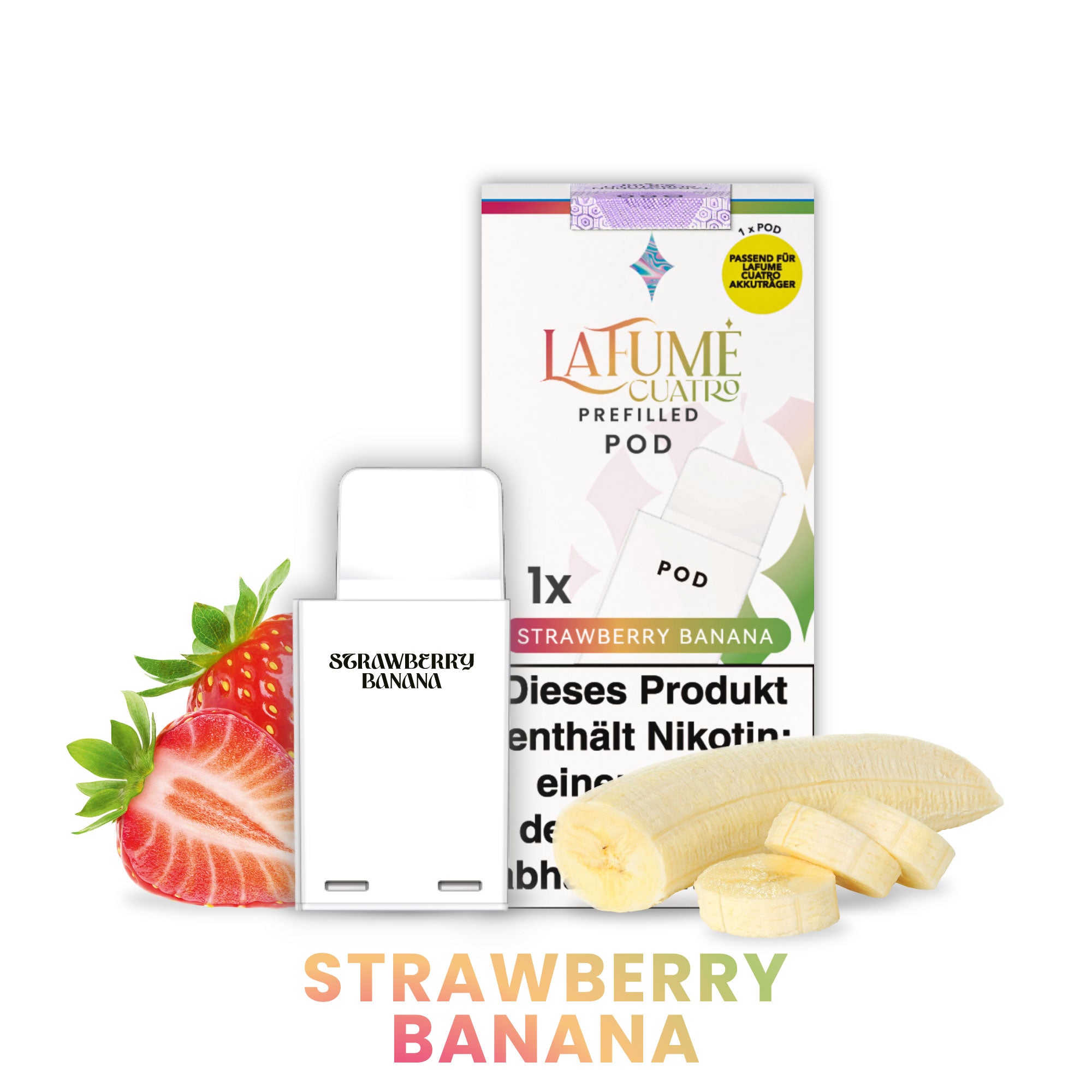 La Fume Cuatro Pod - Strawberry Banana