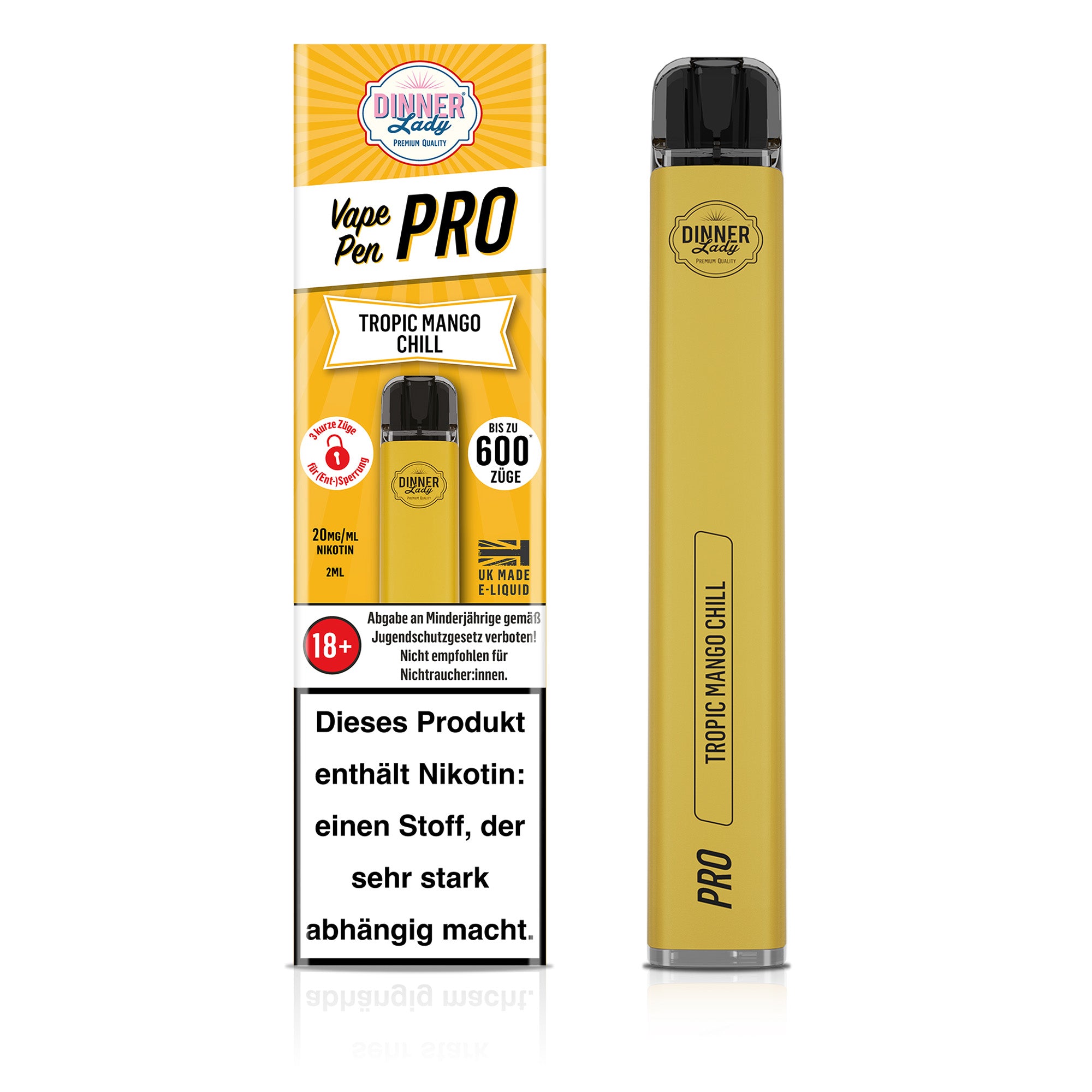 Dinner Lady Vape Pen Pro - Tropic Mango Chill