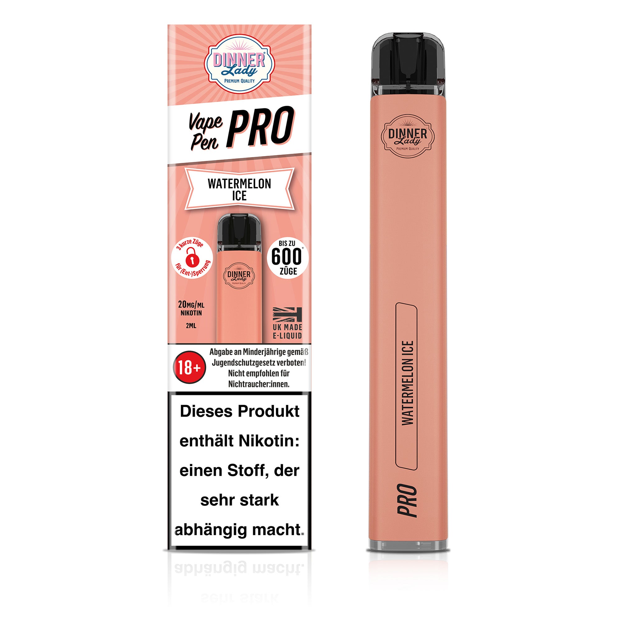 Dinner Lady Vape Pen Pro - Watermelon Ice