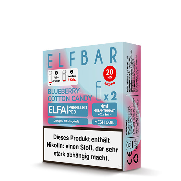 ELFA Pod - Blueberry Cotton Candy - 2er Pack