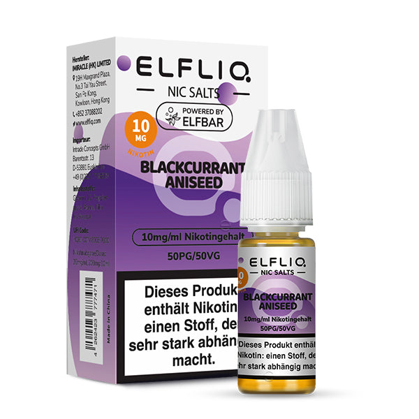 Elfliq by Elfbar - Blackcurrant Aniseed / 10mg/ml