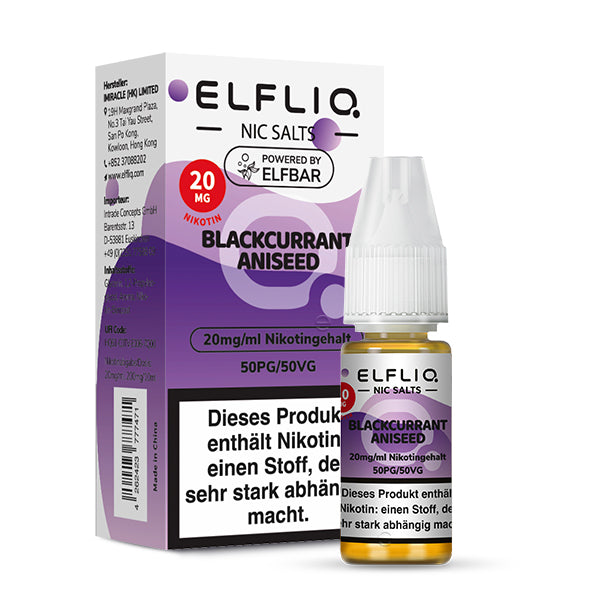 Elfliq by Elfbar - Blackcurrant Aniseed / 20mg/ml