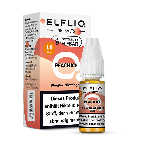 Elfliq by Elfbar - Peach Ice / 10mg/ml