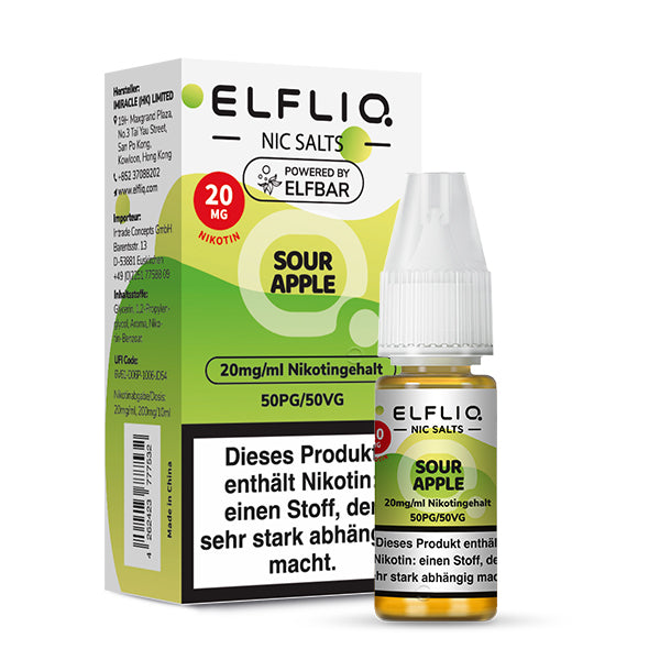 Elfliq by Elfbar - Sour Apple / 20mg/ml