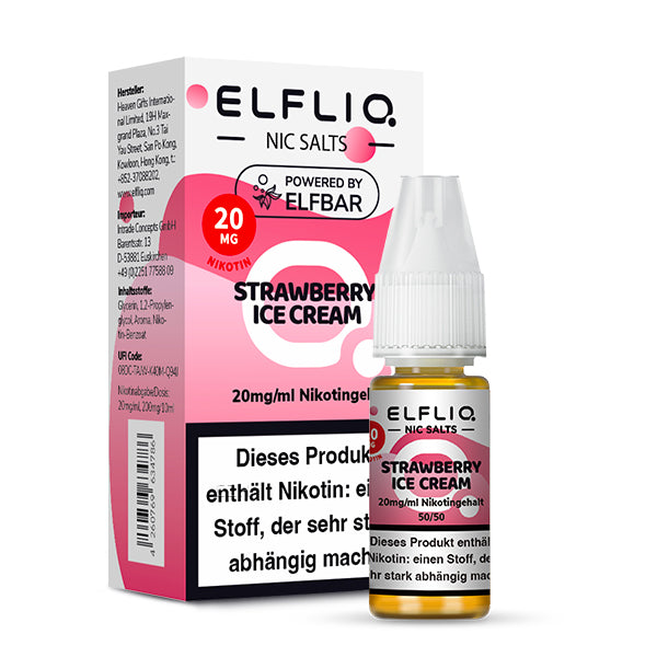 Elfliq by Elfbar - Strawberry Ice Cream / 20mg/ml