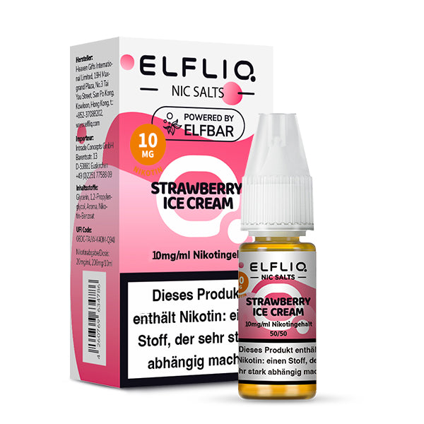 Elfliq by Elfbar - Strawberry Ice Cream / 10mg/ml