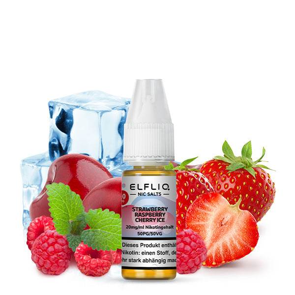 Elfliq by Elfbar - Strawberry Raspberry Cherry Ice / 20mg/ml