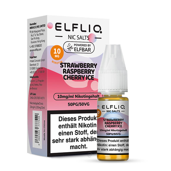 Elfliq by Elfbar - Strawberry Raspberry Cherry Ice / 10mg/ml