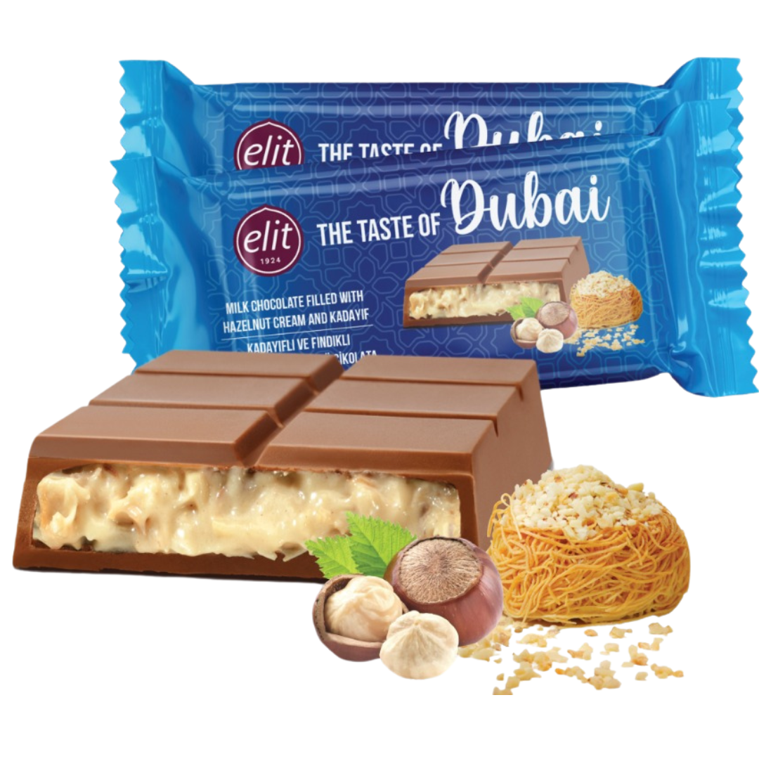 Elit Dubai Schokolade - Haselnuss 90g