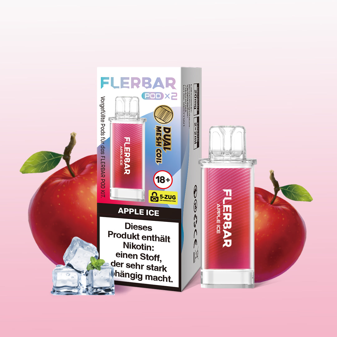 Flerbar Pod - Apple Ice - 2er Pack