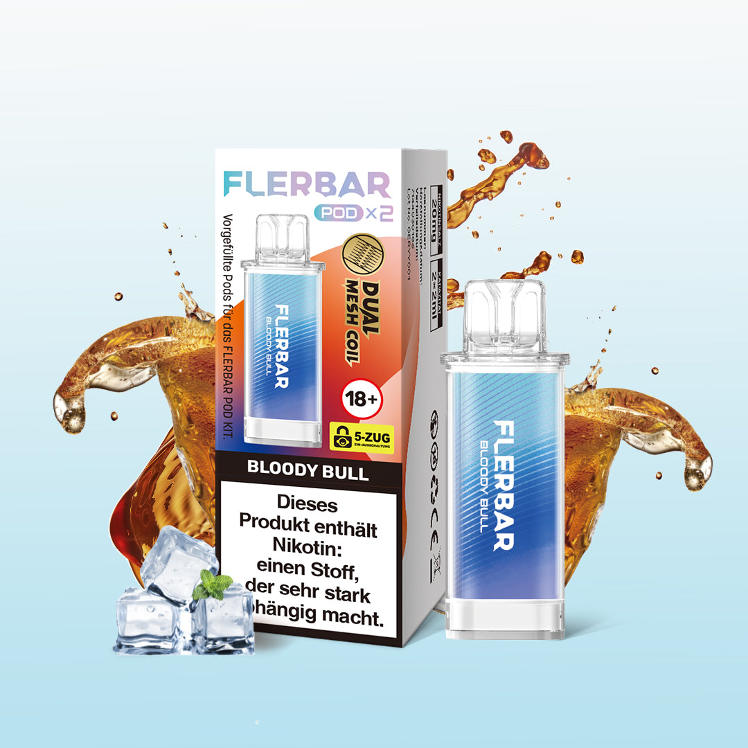 Flerbar Pod - Bloody Bull - 2er Pack