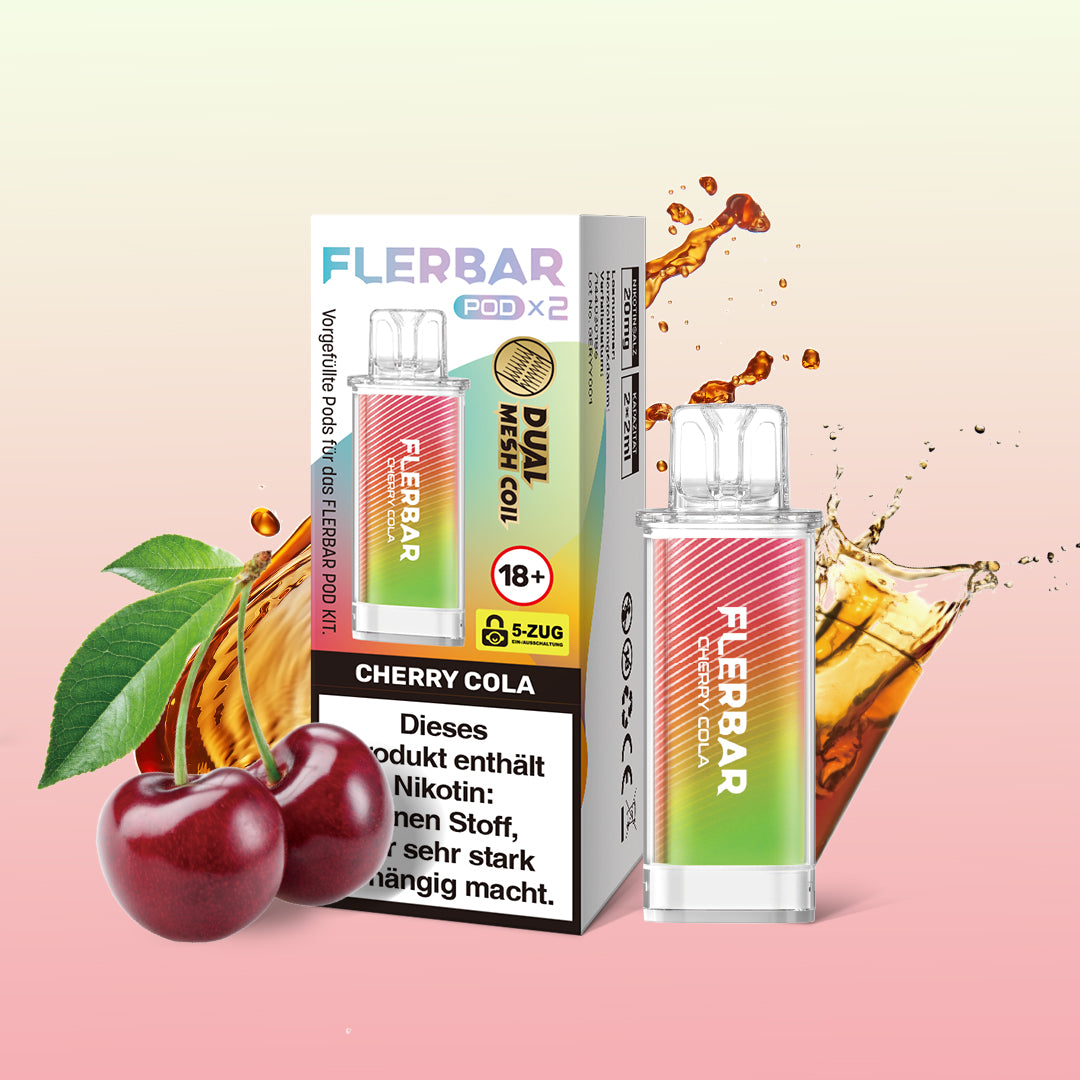 Flerbar Pod - Cherry Cola - 2er Pack