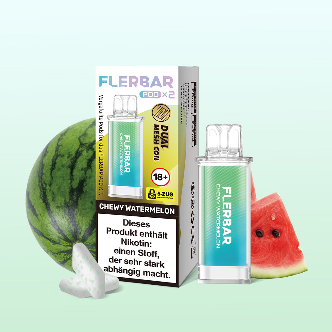 Flerbar Pod - Chewy Watermelon - 2er Pack