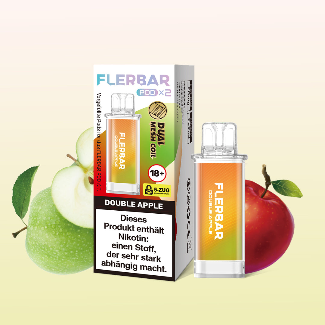 Flerbar Pod - Double Apple - 2er Pack