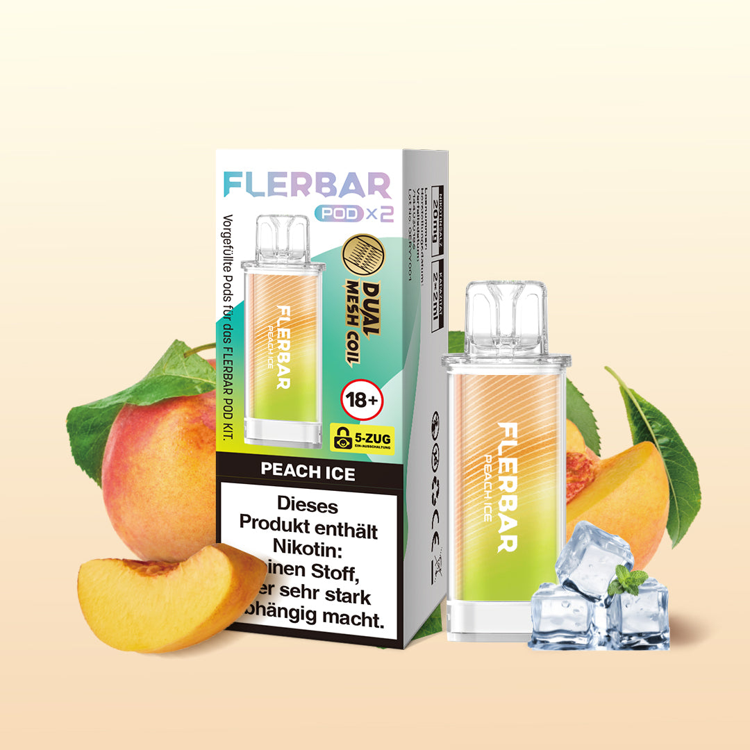 Flerbar Pod - Peach Ice - 2er Pack