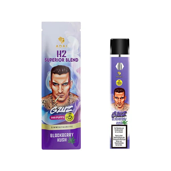 GZUZ - H2 Superior Blend Vaporizer - Blackberry Kush 1ml