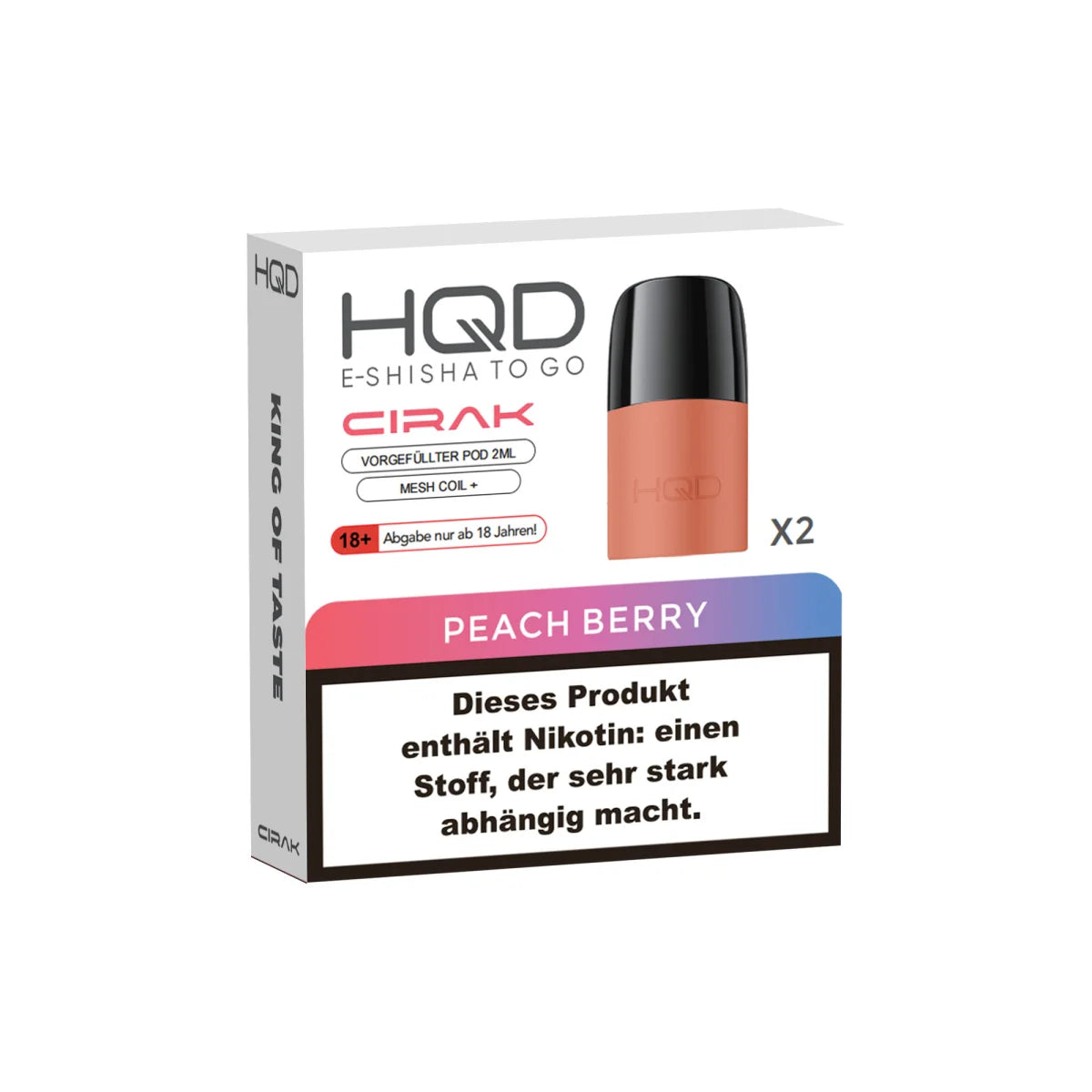 HQD Cirak Pod - Peach Berry