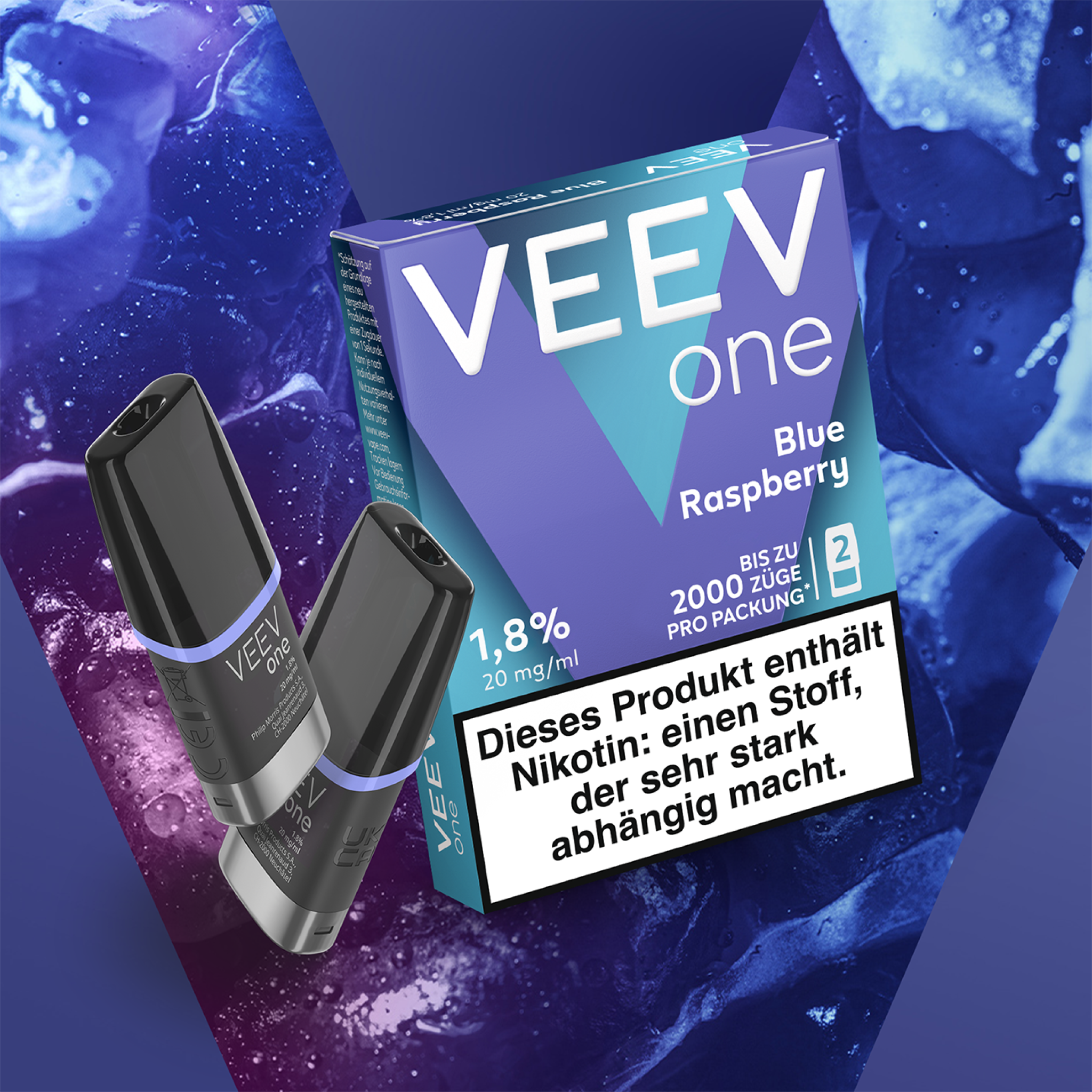 VEEV One - Blue Raspberry - 2er Pack