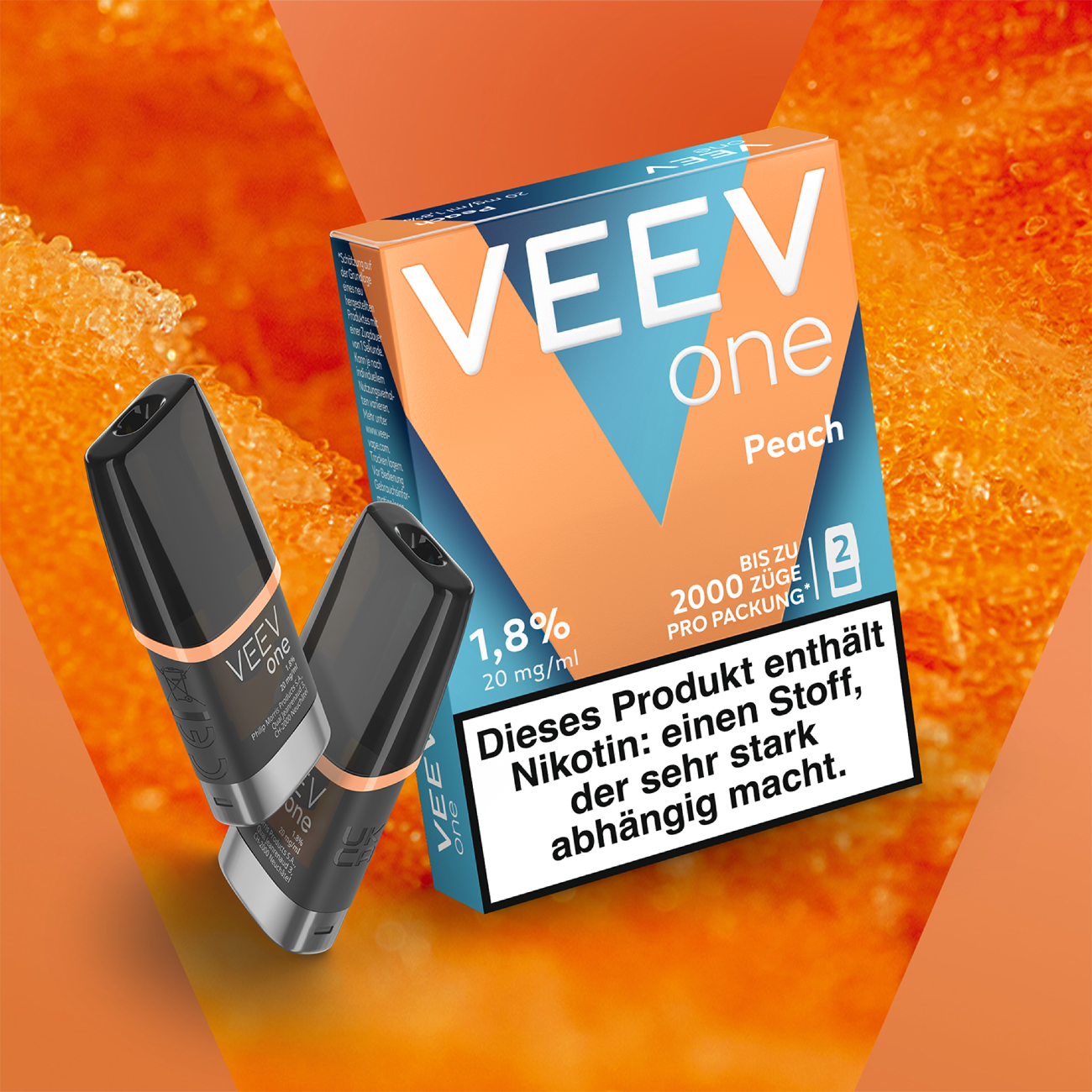 VEEV One - Peach - 2er Pack